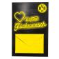 Preview: Borussia Dortmund BVB Geldscheinkarte Glückwunsch schwarz-gelb